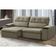 Sofá Retrátil Reclinável Para Sala 3 Lugares 230cm Zayn F04 Veludo Marrom Claro - Lyam Decor