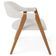 Cadeira de Jantar e Estar Living Estofada Nadja L02 Bouclê Cru - Lyam Decor