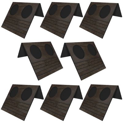 Kit 08 Esteiras Bandeja Com Suporte Para Copos Para Sofá MDF Tabaco - Gran Belo