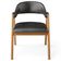 Cadeira de Jantar e Estar Living Estofada Nadja L02 Couríssimo Preto - Lyam Decor