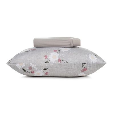 Jogo Cama Solteirão 2 Pcs Malha Algodao Cerise Altenburg