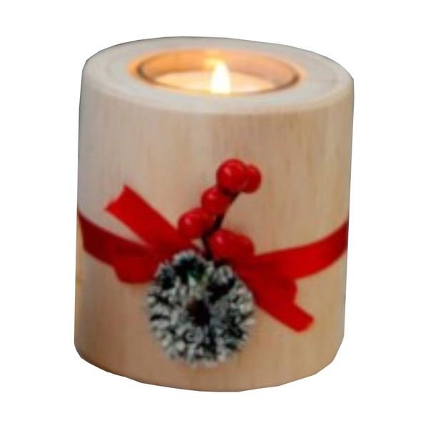 Vela Copo em Madeira Le 8cm Vela Copo em Madeira Le 8cm