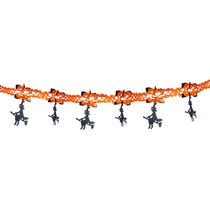 Corrente de Papel Bruxas Halloween Le 3m