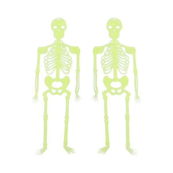 Decoração Esqueleto Le Brilha Escuro