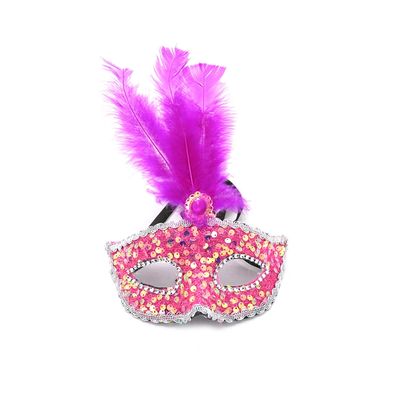 Máscara de Plumas Le Folia Dourada