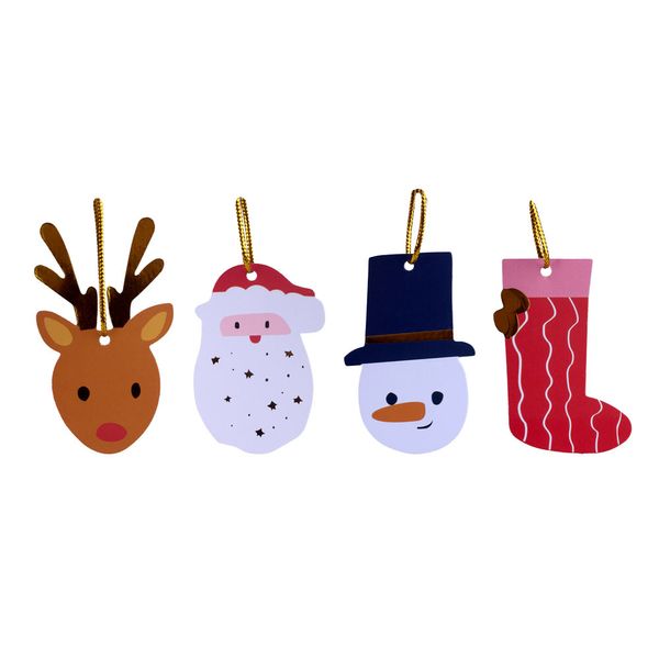 Cordão Decorativo Natal Papel  4X4.5CM Cv244260 Cazza