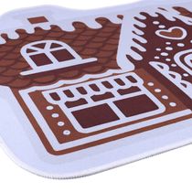 Capacho Rústico Casinha Natal 50x80cm Cv244261 Cazza