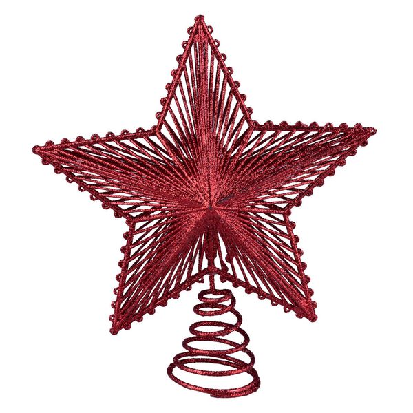 Ponteira Estrela Decorada 20x22cm Cv233405 Cazza Ponteira Estrela Decorada 20x22cm Cv233405 Cazza