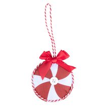 Enfeite Feltro Bola Candy 10cm Cv244271 Cazza