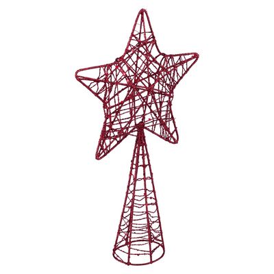 Ponteira Estrela Metal 14x24cm CV244498 Cazza Vm