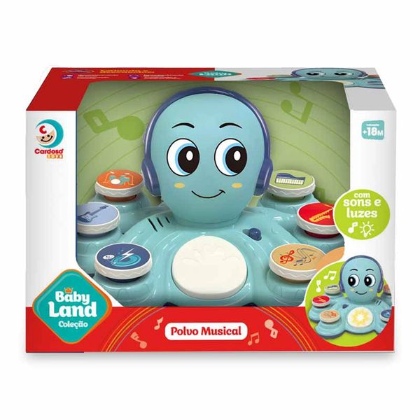 Brinquedo Polvo Musical Baby Land Azul Brinquedo Polvo Musical Baby Land Azul