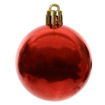 BOLA METALICA BAG C/3 UND (VERMELHO) 6cm