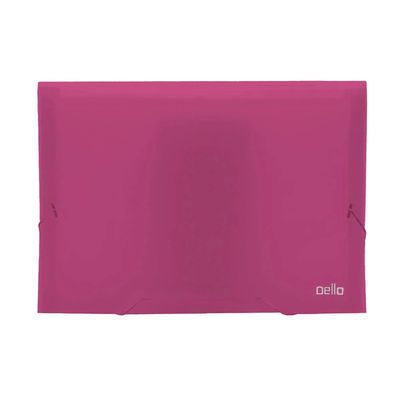 Pasta Sanfonada Dello A4 Line com 12 Divisórias Rosa 33,3x24cm