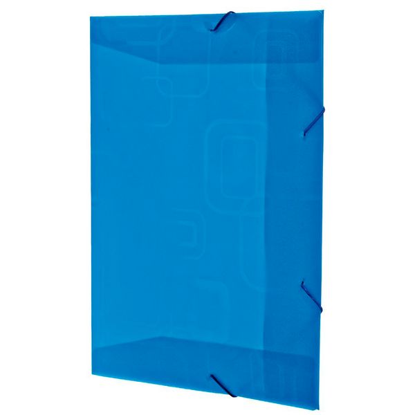 Pasta Aba Elástico Dello Fine sem Lombo Azul 33,5x23,5cm