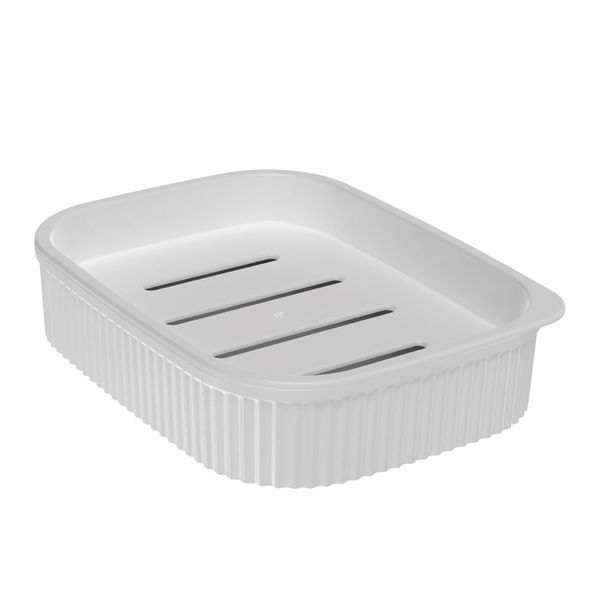 Saboneteira Plasútil Classic com Frisos Branco Saboneteira Plasútil Classic com Frisos Branco