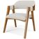 Kit 02 Cadeiras Para Sala de Jantar e Estar Living Estofada Suran L02 Bouclê Cru - Lyam