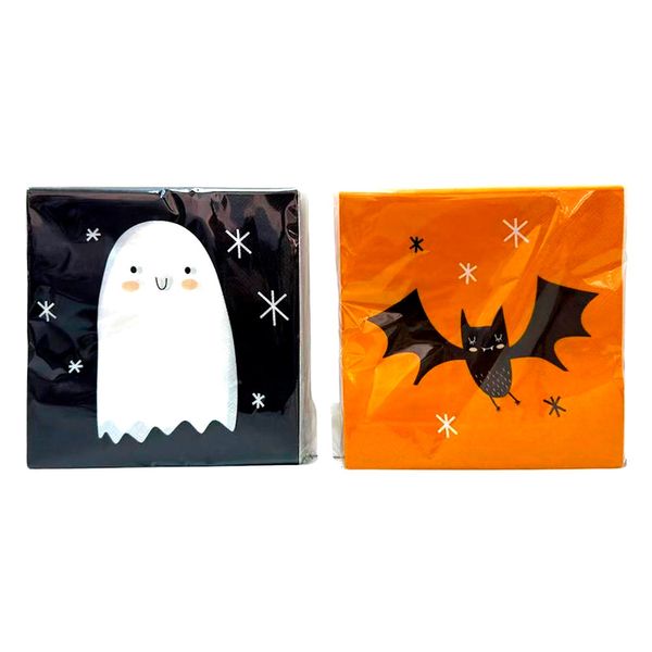 Kit 20 Guardanapos Papel Halloween Playfun CV255289 - Item Sortido