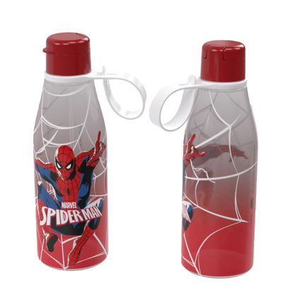 Garrafa Squeeze Abre Fácil Plasútil Spider Degradê Vermelha 530ml