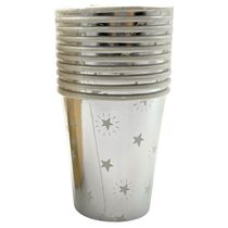 Kit Copos Natalino 250ml com 10 Unidades Cazza CV255395 - Item Sortido