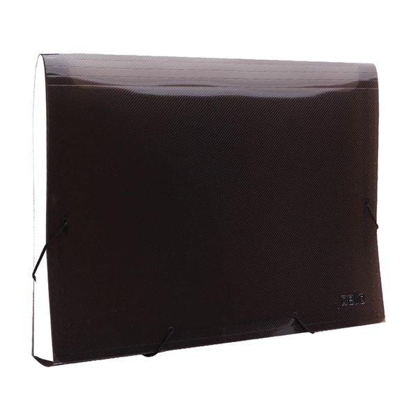 Pasta Sanfonada Dello A4 Line com 12 Divisórias Fumê 33,3x24cm