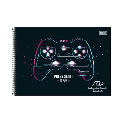 Caderno Cartografia Tilibra Espiral Capa Dura D+ 96 Folhas - Item Sortido