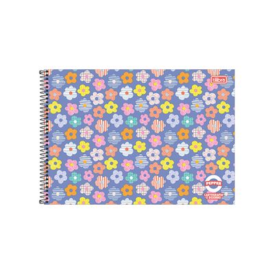 Caderno Cartografia Espiral Tilibra Capa Dura Pepper Colorido 80 Folhas