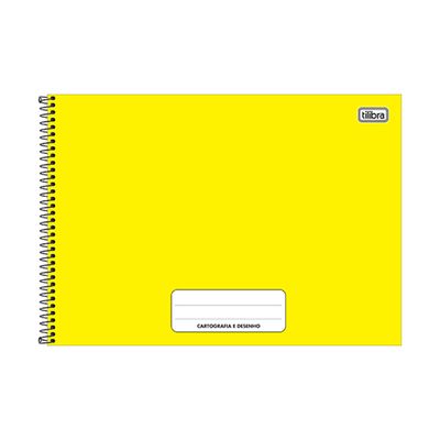 Caderno Cartografia Espiral Tilibra Capa Dura Pepper Colorido 80 Folhas