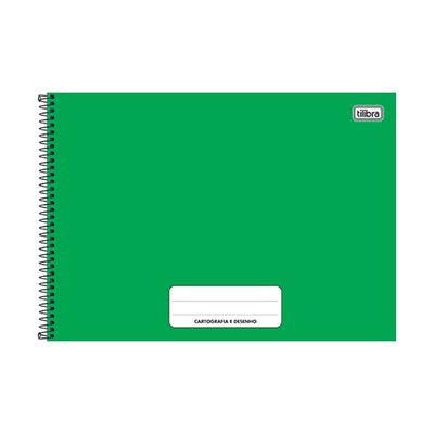 Caderno Cartografia Espiral Tilibra Capa Dura Pepper Colorido 80 Folhas