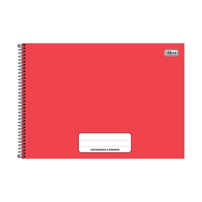 Caderno Cartografia Espiral Tilibra Capa Dura Pepper Colorido 80 Folhas