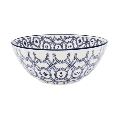 Tigela Cerâmica Oxford Náutico Azul 600ml