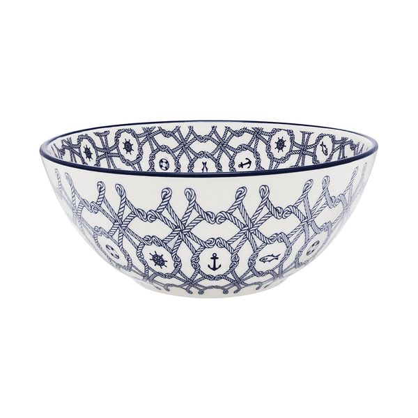 Tigela Cerâmica Oxford Náutico Azul 600ml