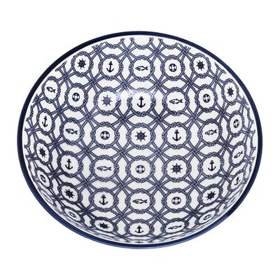 Tigela Cerâmica Oxford Náutico Azul 600ml