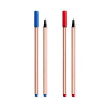 Caneta Hidrográfica Compactor Microline 0.4mm Azul e Vermelha 2 Unidades