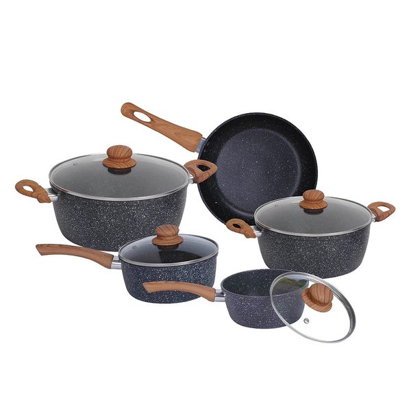 Conjunto de Panelas em Cerâmica Casambiente Viena com Fundo Indução Preto 5 Peças Conjunto de Panelas em Cerâmica Casambiente Viena com Fundo Indução Preto 5 Peças