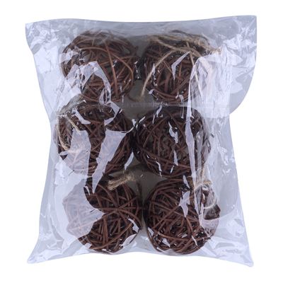 Kit Bola Rattan 6cm C6 Cv244263 Cazza