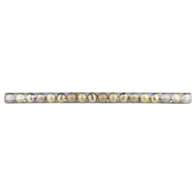 Tubo Com 18 Bolas De Natal Douradas De 4cm Cazza Cv244411