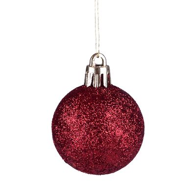 Tubo Com 18 Bolas De Natal Vermelhas De 4m Cazza Cv244410