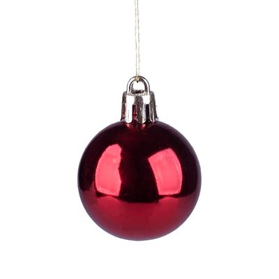 Tubo Com 18 Bolas De Natal Vermelhas De 4m Cazza Cv244410