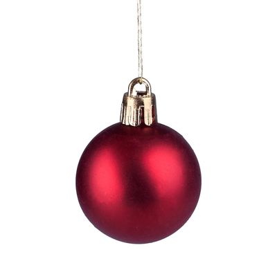Tubo Com 18 Bolas De Natal Vermelhas De 4m Cazza Cv244410