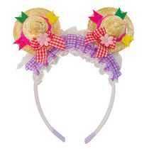 Tiara Junina Pompom Playfun - Item Sortido