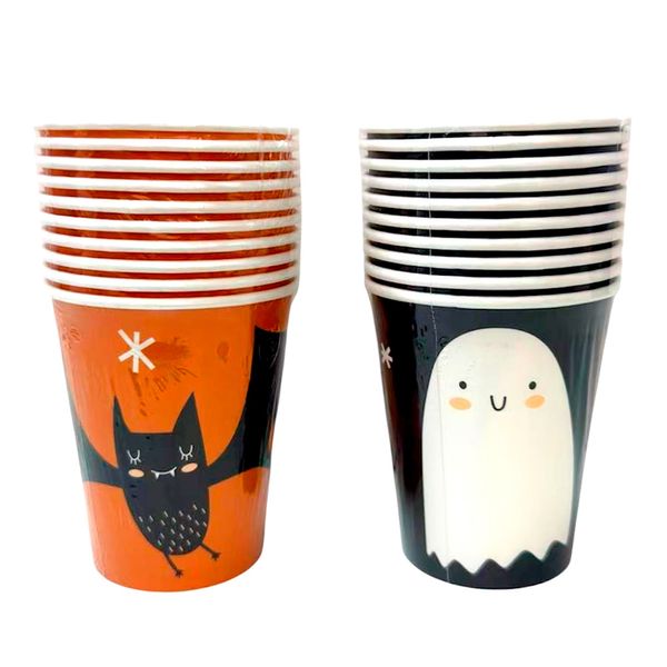 Kit 10 Copos Papel Halloween Playfun CV255290 - Item Sortido