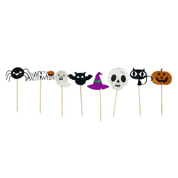 Toppers Halloween 8 Peças Playfun CV255304 Toppers Halloween 8 Peças Playfun CV255304