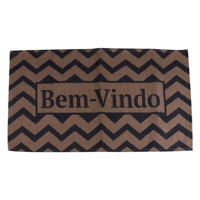 Tapete Capacho Cazza Frases em Algodão 40x70cm - Item Sortido