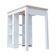 Bancada de Cozinha Gourmet Branco 3 Prateleiras em MDF 90x60x91cm Ditália