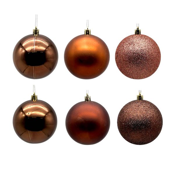 Tubo Bola Natal 8cm c 6 CV244570 Cazza Mr