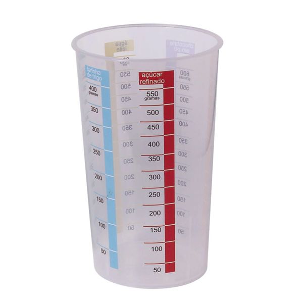 Copo Medidor São Bernardo em Plástico Transparente 600ml