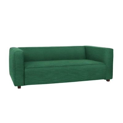 Sofá Namoradeira Amsterdam 1,40m Veludo Verde - Inova Decorações