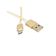 Cabo Usb Evus C-054 Fast Charge Micro Usb Gold 1,0m