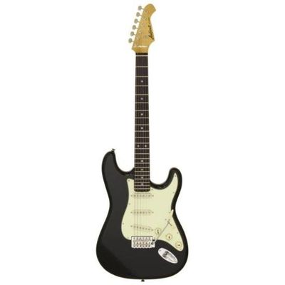 Guitarra Aria Stg-62 Black - 22 Trastes