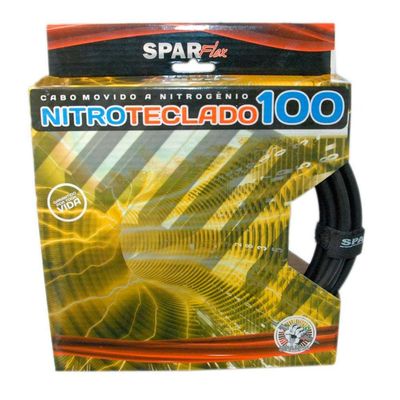 Cabo Teclado Sparflex Nitro 100 1 Metro Preto 538192010f